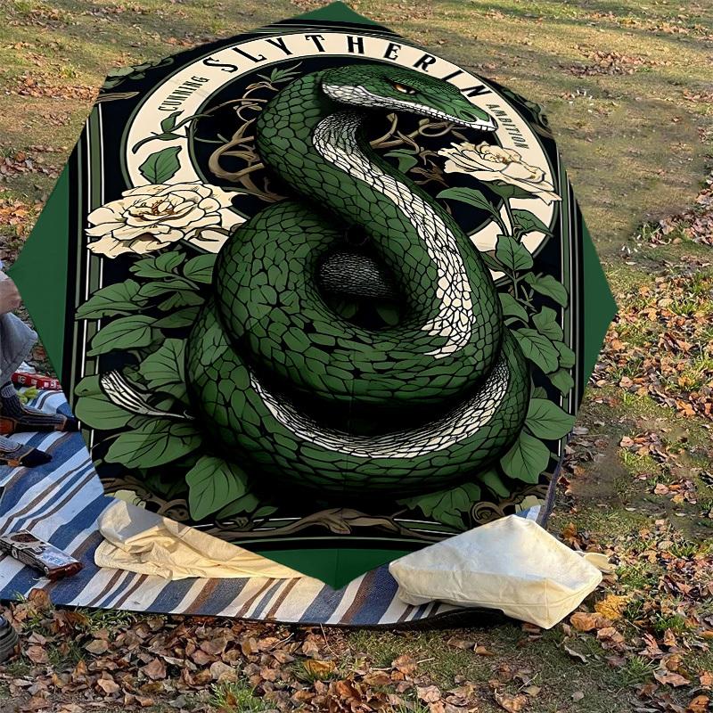 1 шт. Зонт Warner Slytherin Ambition-8 ребер, усиленный, автоматическое открытие, легкий и прочный-A26