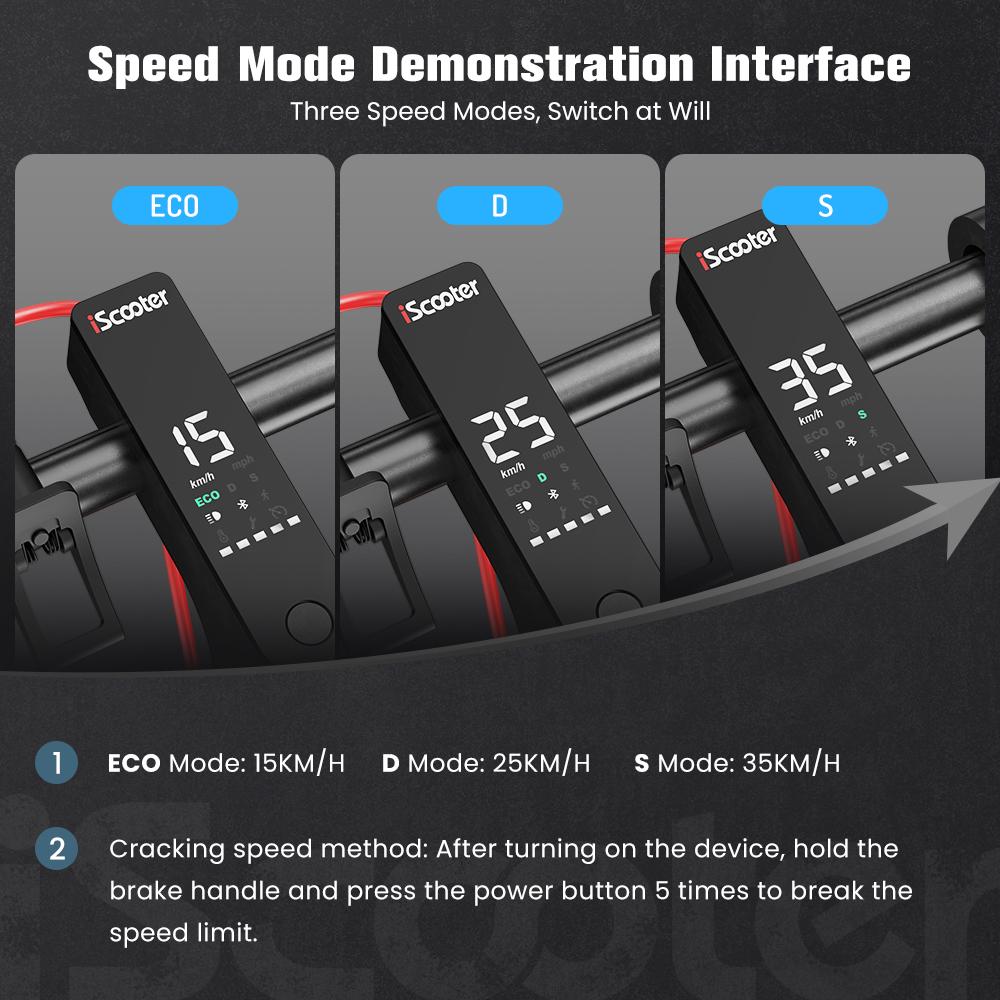 iScooter I9M 10 Inch Electric Scooter 7.5Ah 500W Motor 35km/h 30KM Range Disc Brake Foldable With App
