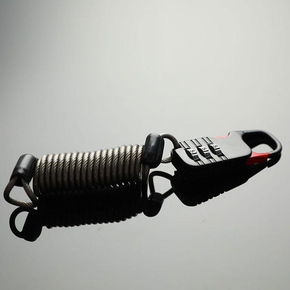 3-значный пароль с кодовым замком, тросовый замок, тросовый замок безопасности, тросовый замок для шлема, тросовый замок, велосипедный замок