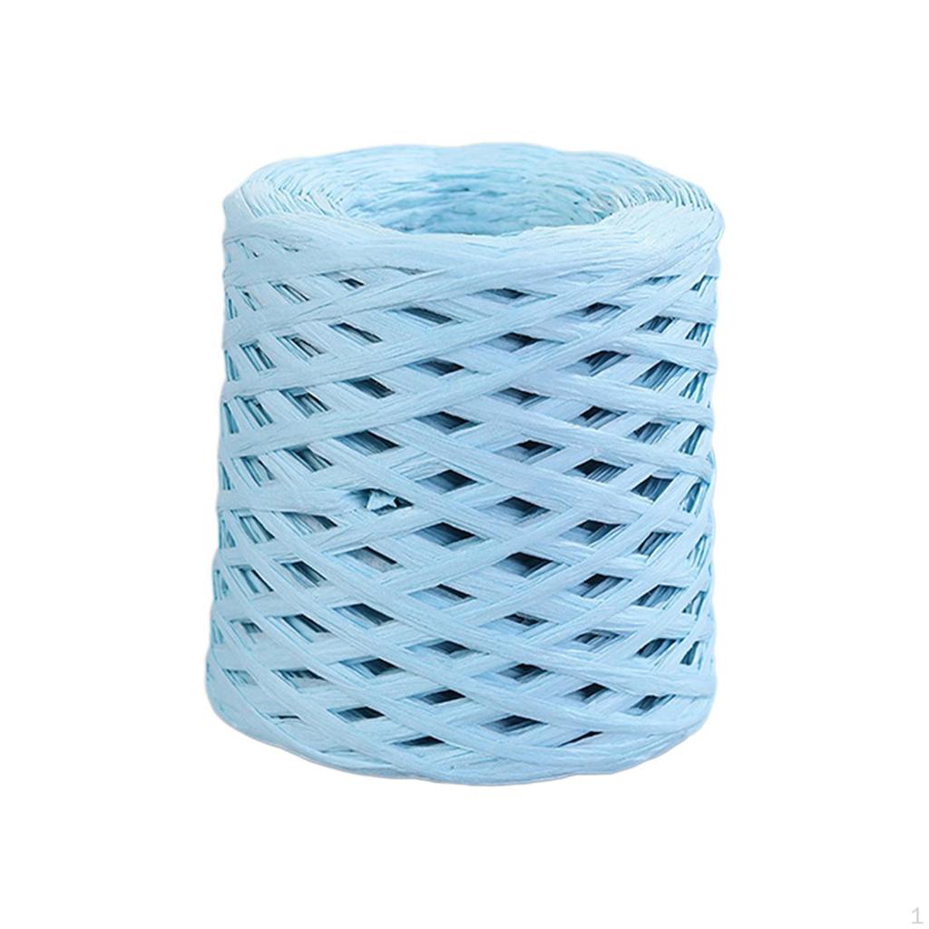 200 м/рулон, бумажная лента из рафии, декор, пригодная для вторичной переработки, прочная для плетения подарочной упаковки на День Святого Валентина