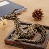 3D статуэтка дракона, орнамент, креативный, латунь, подвижные суставы тела, фигурки счастливого дракона, украшение для дома, офиса, комнаты, подарок
