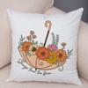 Wild Spirit Skull Pillowcase Double Print Stay Weird Mushroom Cushion Cover Soft Plush Boots Soul Camera Pillowcase for Sofa