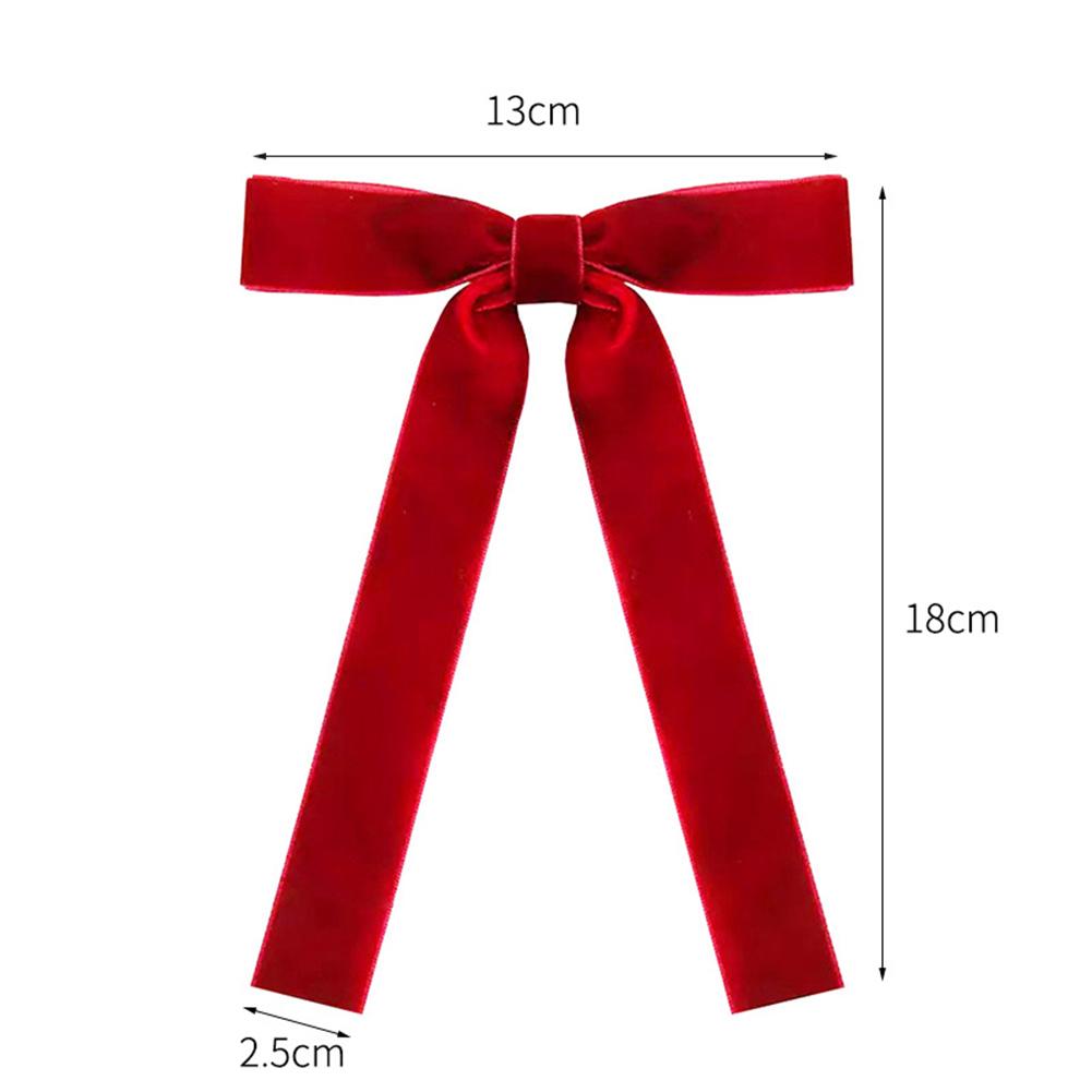 Christmas Tree Accents Velvet Ribbon Bows Elegant Christmas Ornaments Christmas Decoration Pre-tied Decorations