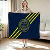 Fenerbahçe Logo Print Flannel Blanket High Quality Warm Comfortable Cover for All Seasons Perfect for Gifts Home Decor