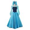 [mrcos] Mermaid Princess Cosplay Costume Dress, Princess Dress, Perfect for Young Ladies, Christmas, Halloween, Adult Size XL