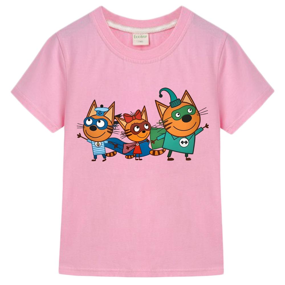 Kid-e-cats Новая Милая Детская Футболка Мультяшный Принт Футболки для Девочек Лето 100% Хлопок Веселая Футболка для Мальчиков Модная Детская Футболка с Короткой Рукавой Аниме Футболка