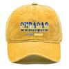 Бейсболка Snapback с принтом флага "Кюрасао" "Вперед, Кюрасао", Регулируемая Бейсбольная Кепка Ретро Спортивная Винтажная Повседневная Кепка-Папа