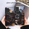 Светлячковая тропа в лунном свете Для Motorola Moto Edge 20 Lite 30 Pro 40 Neo 50 Ultra G45 G54 G55 G75 G84 G85 GPlay 23 Стеклянный чехол для телефона