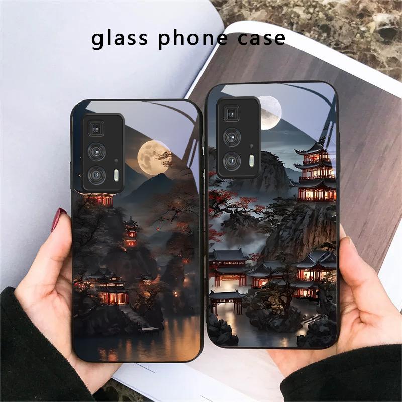 Светлячковая тропа в лунном свете Для Motorola Moto Edge 20 Lite 30 Pro 40 Neo 50 Ultra G45 G54 G55 G75 G84 G85 GPlay 23 Стеклянный чехол для телефона