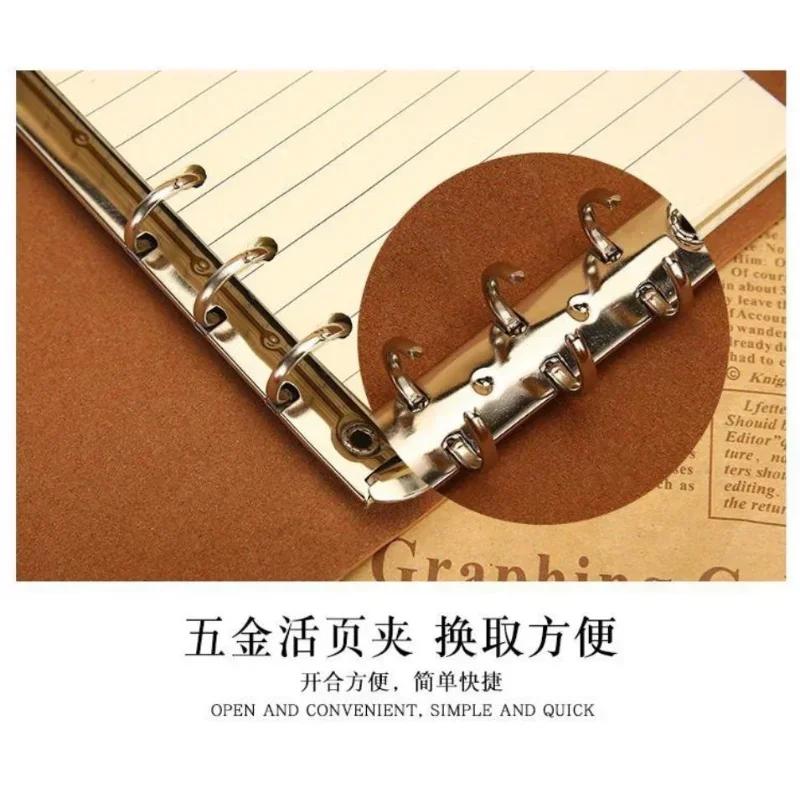 Vintage A6 Retro PU Leather Notebook Diary Notepad Planner Business Executive Writing Pads for Office School Stationery Supplies