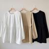 New Arrivals Open Run Women Puff Sleeve Blouse Back Button Flare