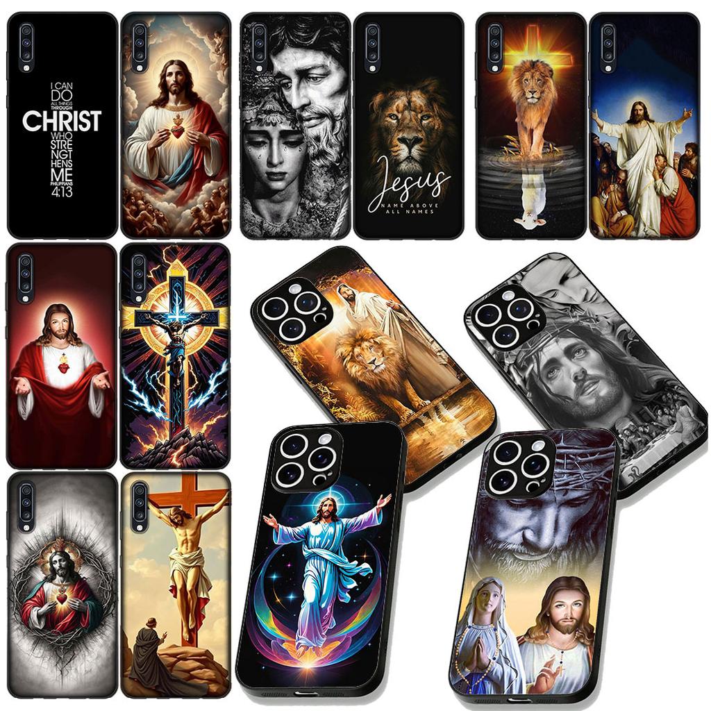 Защитный чехол с изображением Креста, Иисуса, Иуды для Samsung Galaxy S22 S21 S20 FE Ultra Plus A35 A36 A37 A33 A34 A04 A71