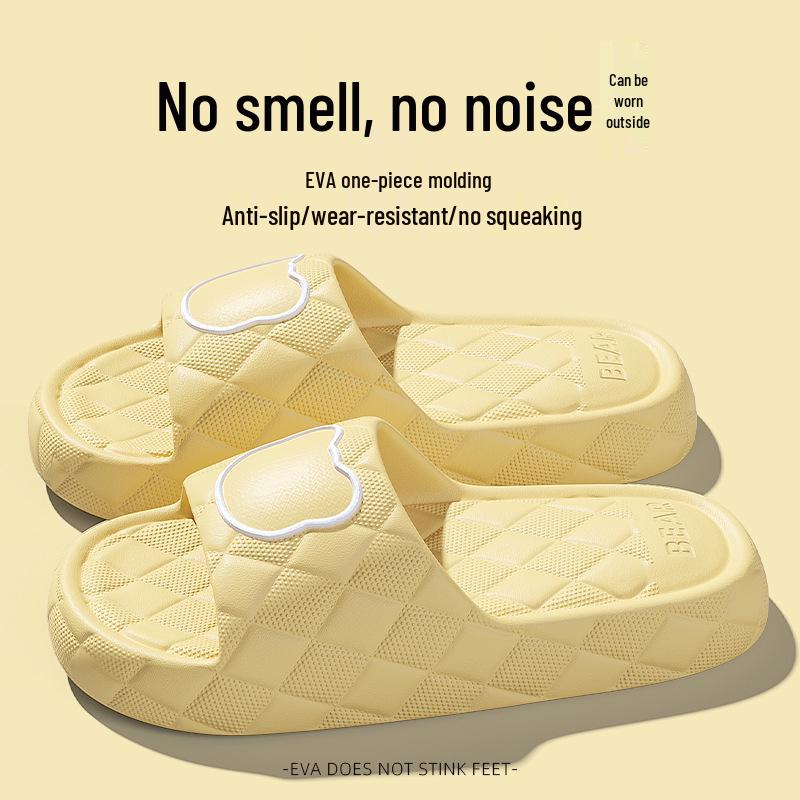 Нескользящие домашние тапочки из ЭВА для мужчин и женщин - Толстая подошва, Дезодорирующие летние шлепанцы