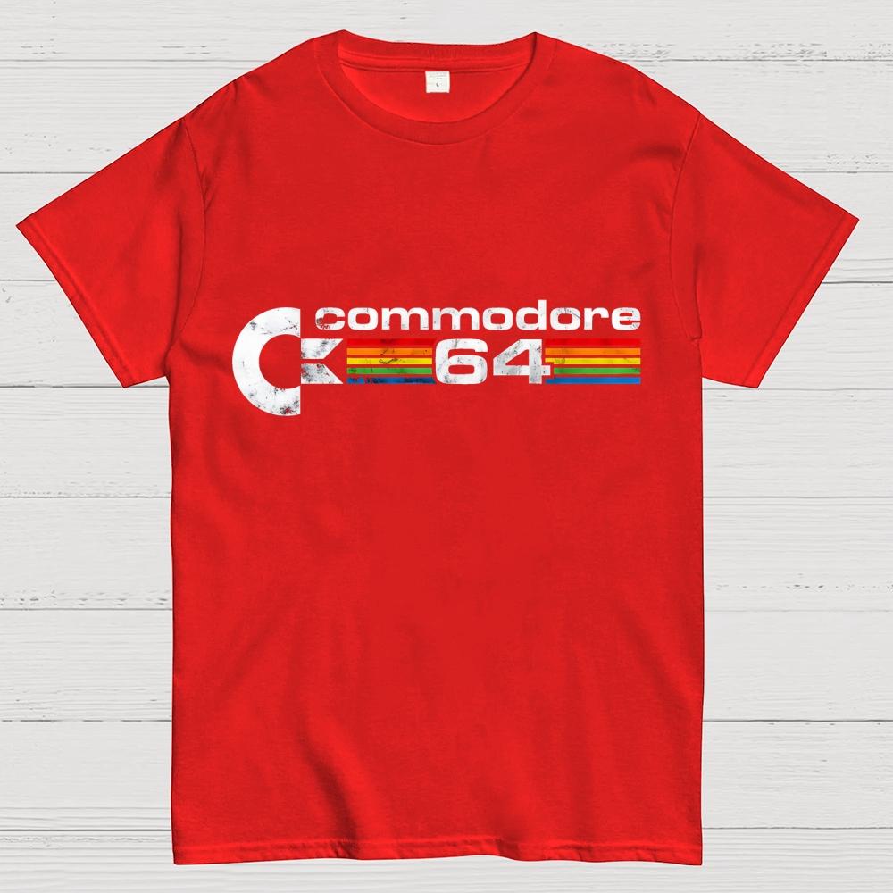 Commodore 64 Ретро Хлопковая Летняя Повседневная Прохладная Свободная Футболка