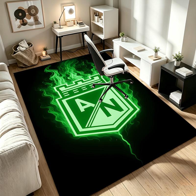 Atletico Nacional A rug suitable for office chair areas living rooms and computer desks perfect for home offices and an ideal holiday gift