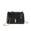 Stylish Pu Leather Small Square Shoulder Bag With Trendy Chain Strap Design