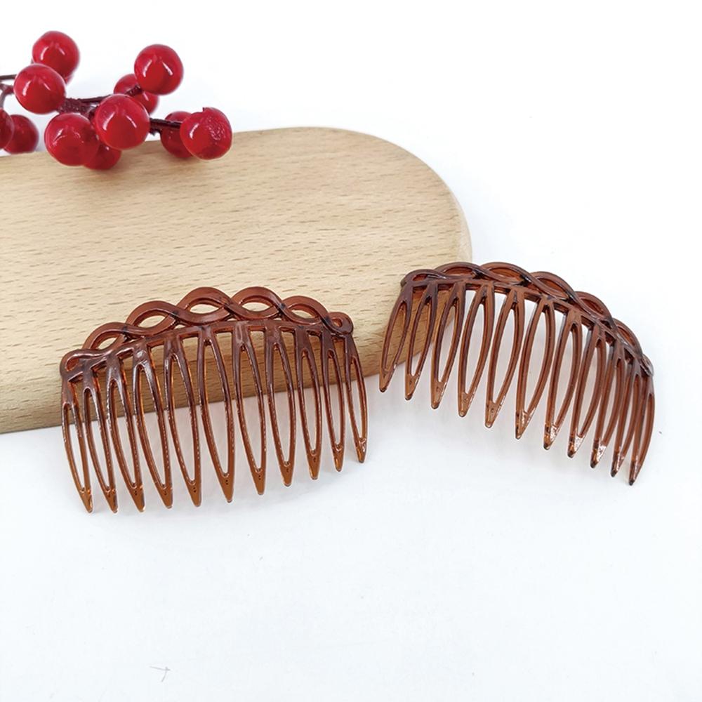 2 шт. Французская гребень для волос с 11 зубьями - Простой и стильный аксессуар для волос для женщин и девушек