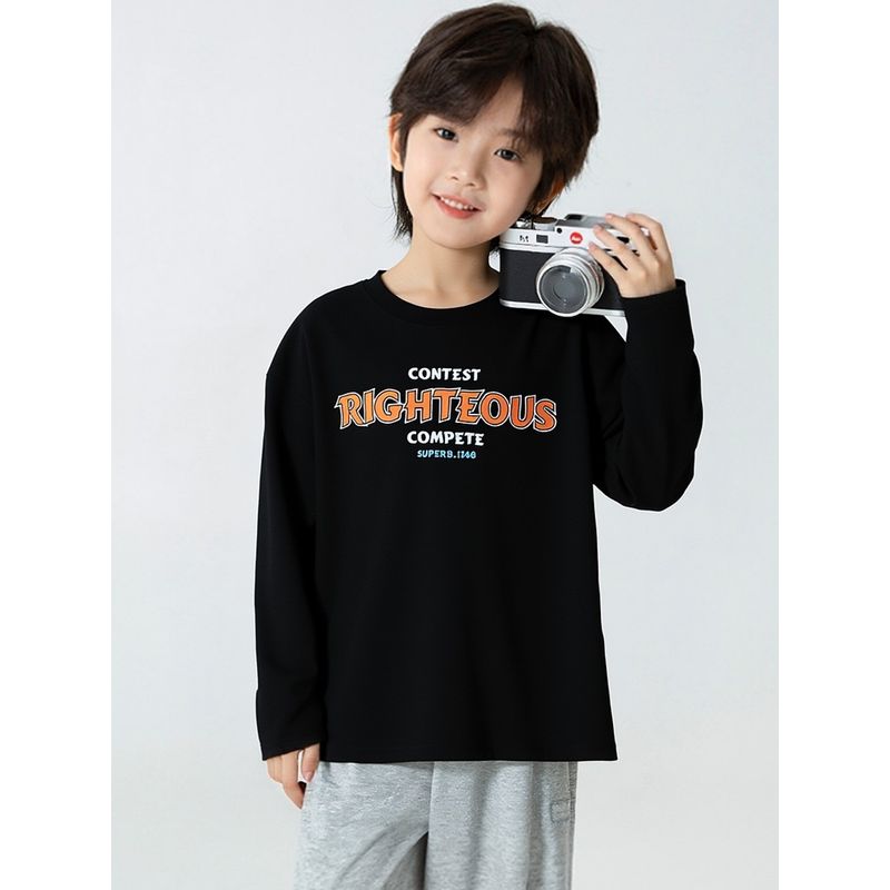 Trendy Children's Clothing Cartoon Long-Sleeve T-Shirt 2026 New Model for Older Children Spring Outfit Girls' Pure Cotton Base Shirt