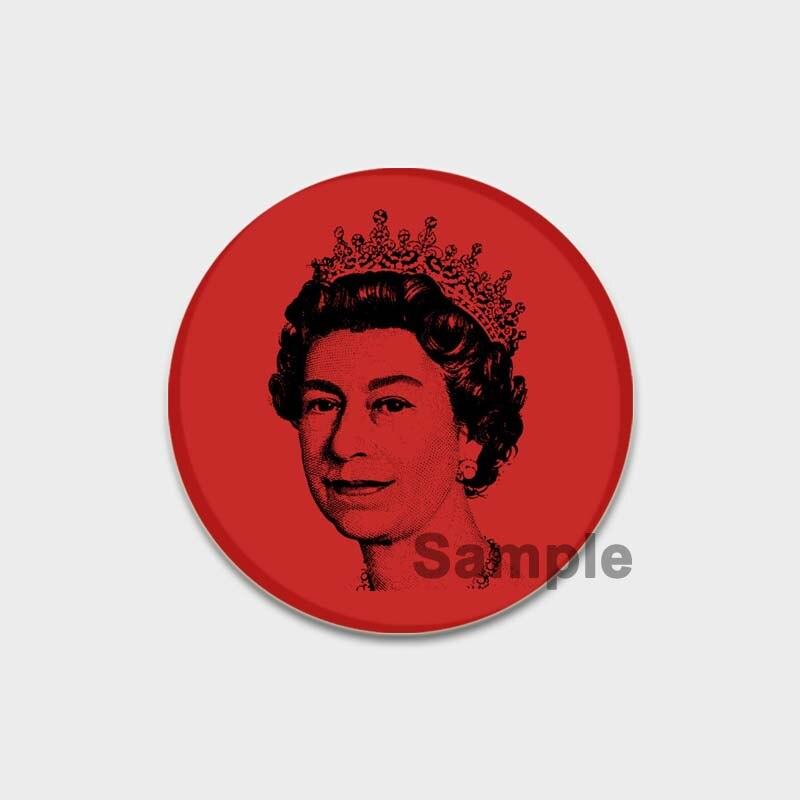 58 мм брошь на лацкан королевы Елизаветы II, брошь ручной работы, значки на рюкзаке, забавные броши из сплава для женщин, ювелирный аксессуар, праздничные подарки