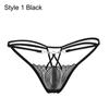 Underwear Low Waist Underpants T-back G-string Lace Flowers Sexy Panties Women Erotic Lingerie