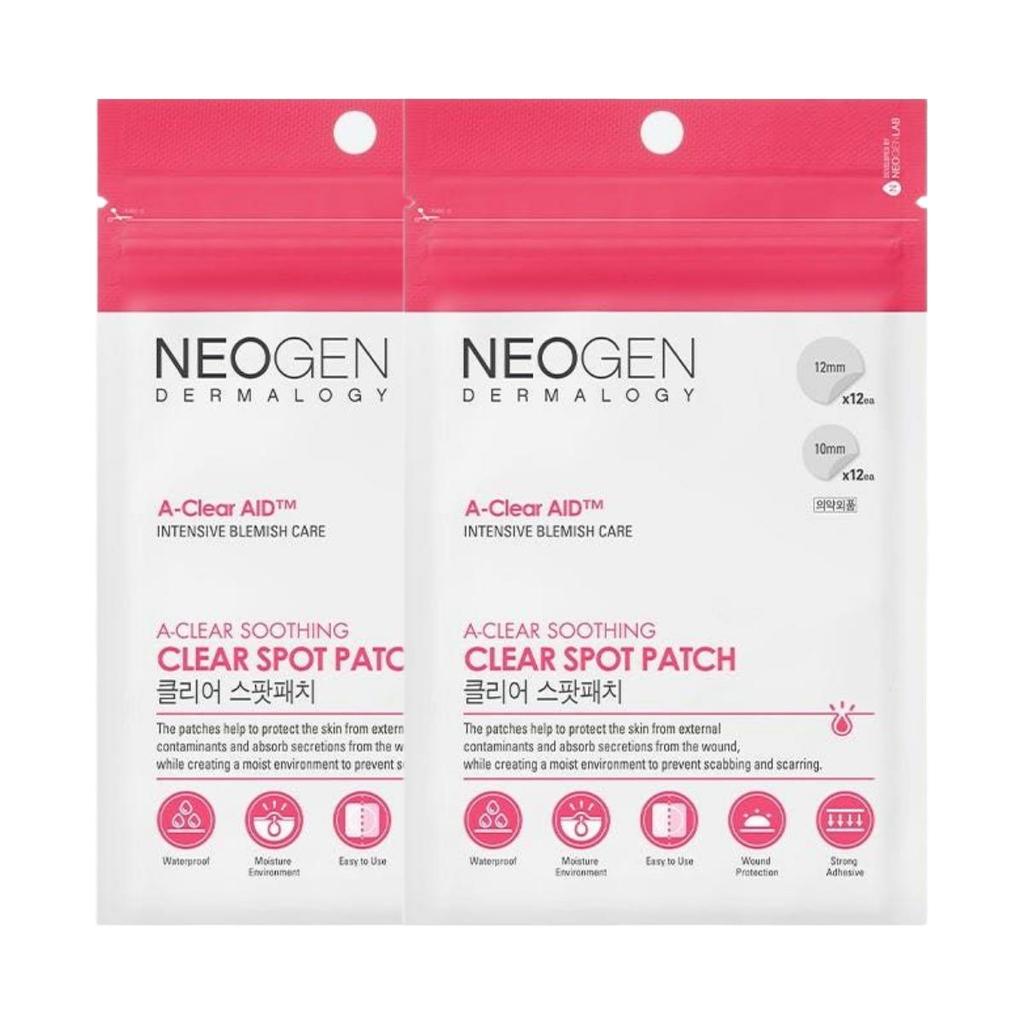 Neogen Dermalogy A-Clear Soothing Clear Spot Patch Duo Set (24 Patches x 2 Packs)