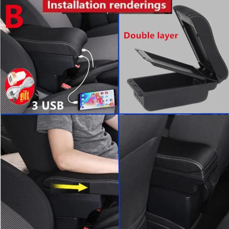 Для Peugeot 307 Подлокотник-бокс Для Peugeot 307 CC Кабриолет 2001 2002 2003 2004 2005 2006 2007 2008 Автомобильный подлокотник с ящиком для хранения