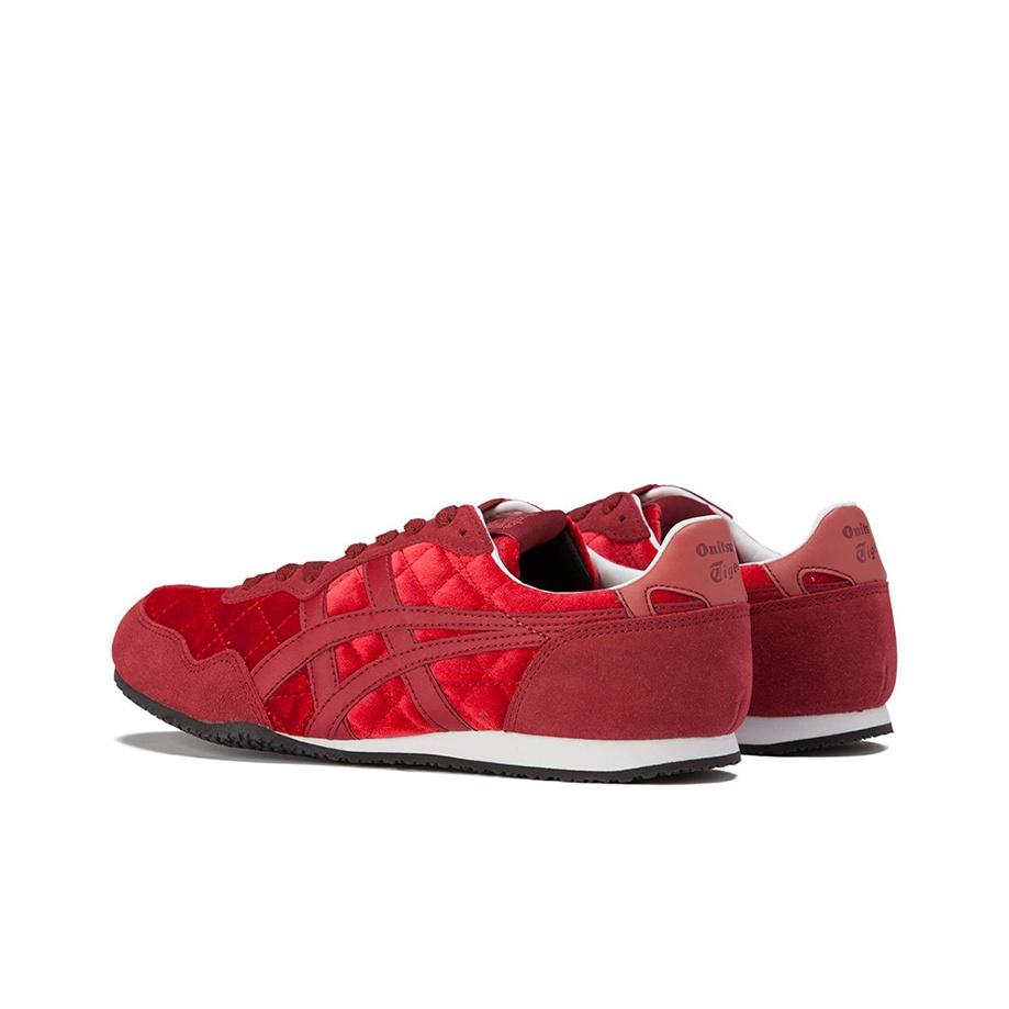 ONITSUKA TIGER Ткань Serrano Модные Устойчивые к скольжению Прочные Легкие Низкие Повседневные Кроссовки Унисекс Красный 1183B390-600