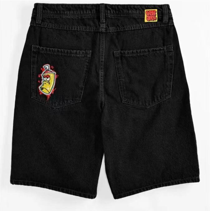 Мужские шорты Polar Big Boy с широкими штанинами в стиле хип-хоп из денима — модные и повседневные