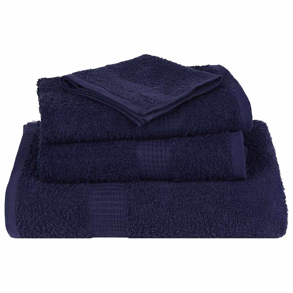 8 piece Towel Set FROGN Navy Blue 360 g m²