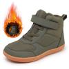 Зимняя детская обувь из плюшевой водонепроницаемой ткани, повседневная нескользящая обувь для мальчиков и девочек, резиновая подошва, зимние сапоги, модные теплые уличные сапоги