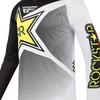 Mens Black Yellow White Colorblock V-Neck Long Sleeve T-Shirt With Star Print Outdoor Activities Running Gym Cycling