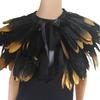 [7345] Перьевая шаль, Хэллоуин Перо Наряд Поддельный воротник Костюм в готическом стиле