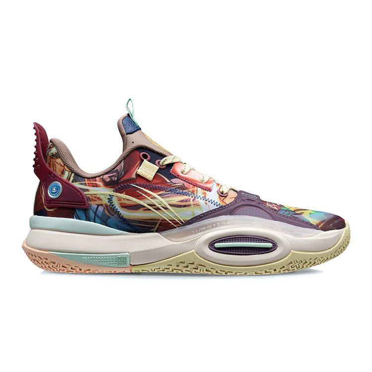 Li Ning All City 10 Youth Edition Магические Низкие Баскетбольные Кроссовки Dusk Purple ABPS059-3