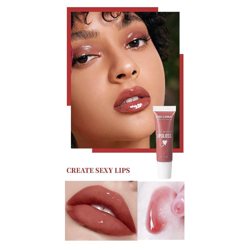 YURI CHIKA Прозрачное масло для губ, долговечная увлажняющая помада для ухода за губами, пухлая маска для губ, макияж