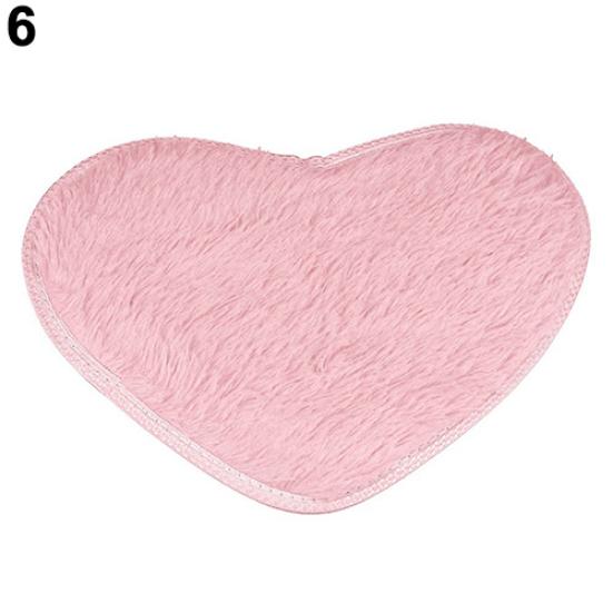 Fashion Love Heart Shape Non-slip Bath Mat Kitchen Living Room Bathroom Rug