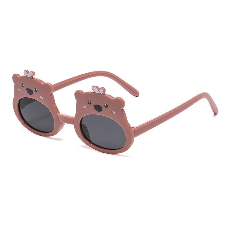 7337 Children'S Cartoon Sunglasses, Bear Sunglasses, Fashionable Baby Shape, Uv-Proof Glasses For Boys And Girls