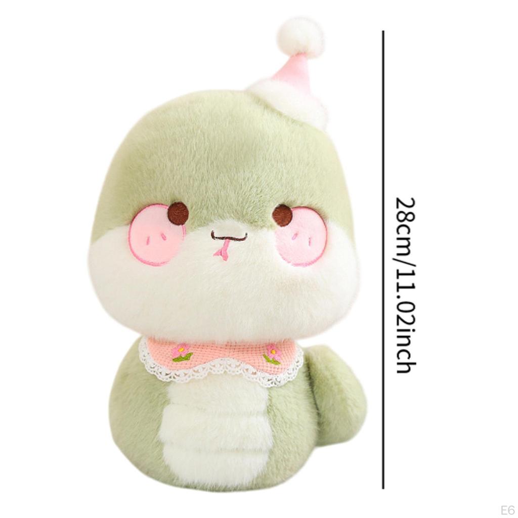 Мультяшная змея, плюшевая игрушка, декор на китайский год, очаровательная подушка для объятий, весенний фестиваль