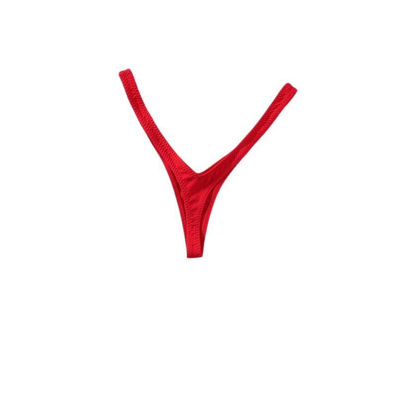 Элегантный стринги с глубоким V-образным вырезом, женское бикини с низкой посадкой и высоким разрезом – Европейский и Американский стиль