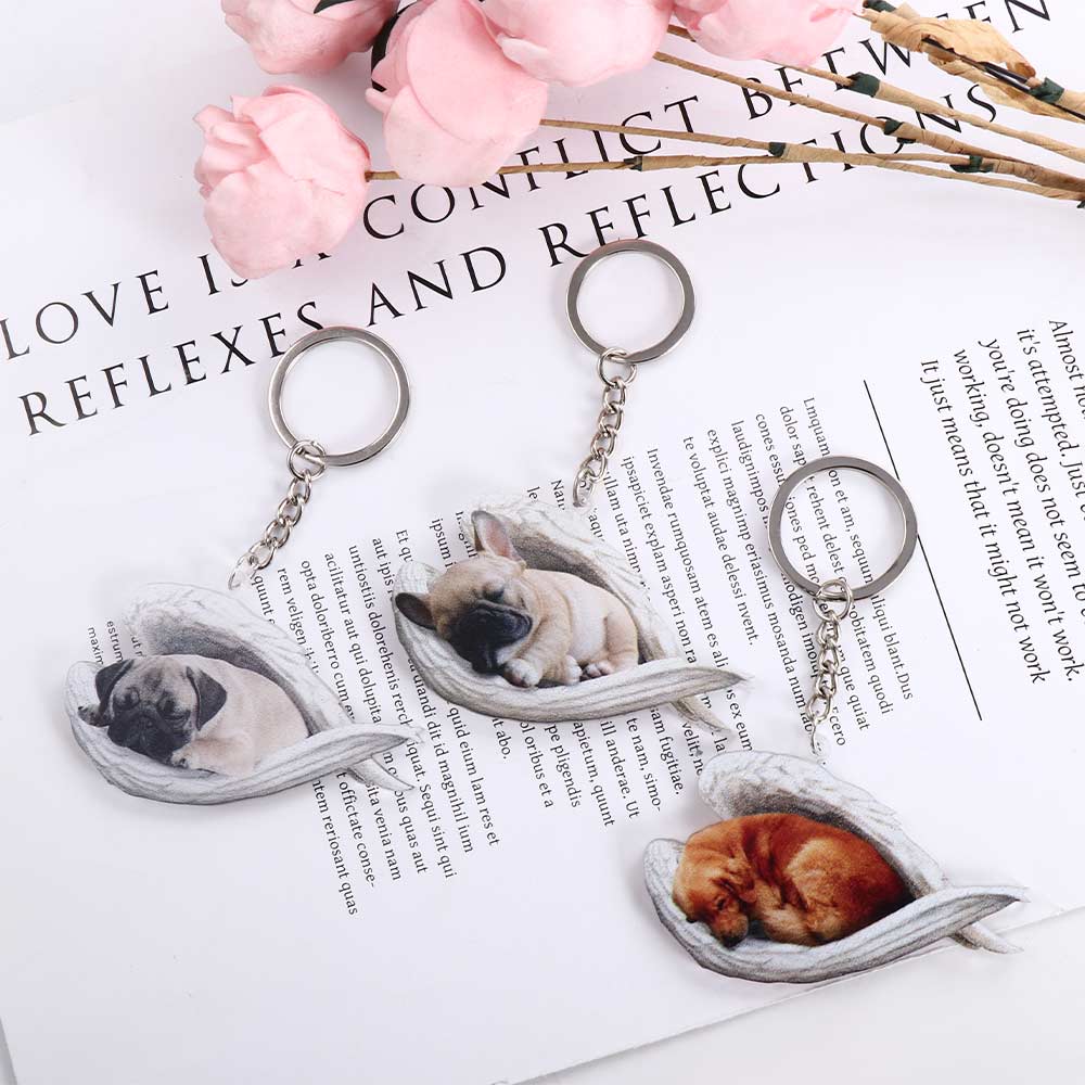 Pet Keychain Jewelry Gift Keyring For Women Car Keyring Dog Pendant Dog Key Chains Animal Keychain