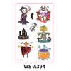 Halloween Candle Tattoo Stickers Halloween Party Candle Surface Decoration Cartoon Stickers DIY Cute 1PC