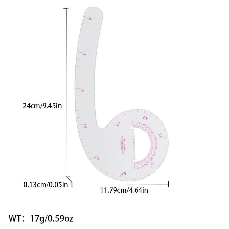 Многофункциональная линейка для создания выкроек одежды: Швейный инструмент для точной резки по кривой