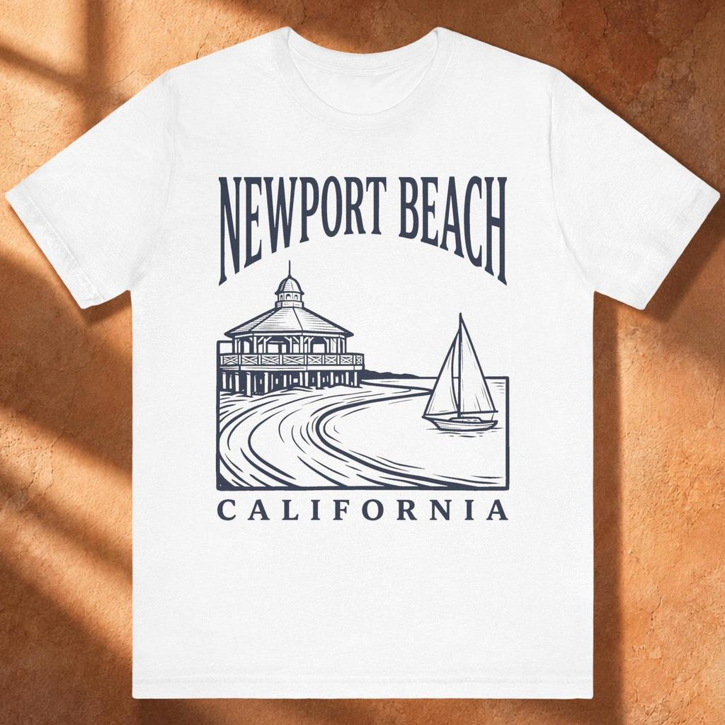 Newport Beach Ca T-Shirt Unisex - California Vacation Souvenir Shirt Gift For Women & Men