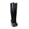 Red Over Knee Boots Women Extreme High Heel Platform Thigh High Boot Sexy Dance Nightclub Party Fetish Shoes Large Size 45 48