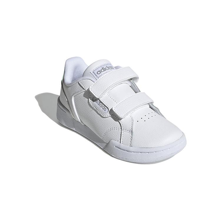 Adidas Neo Roguera Anti Slip Wear Resistant Low Top Kids' Skateboarding Shoes White Children Aged 3 7 Years Old FW3293