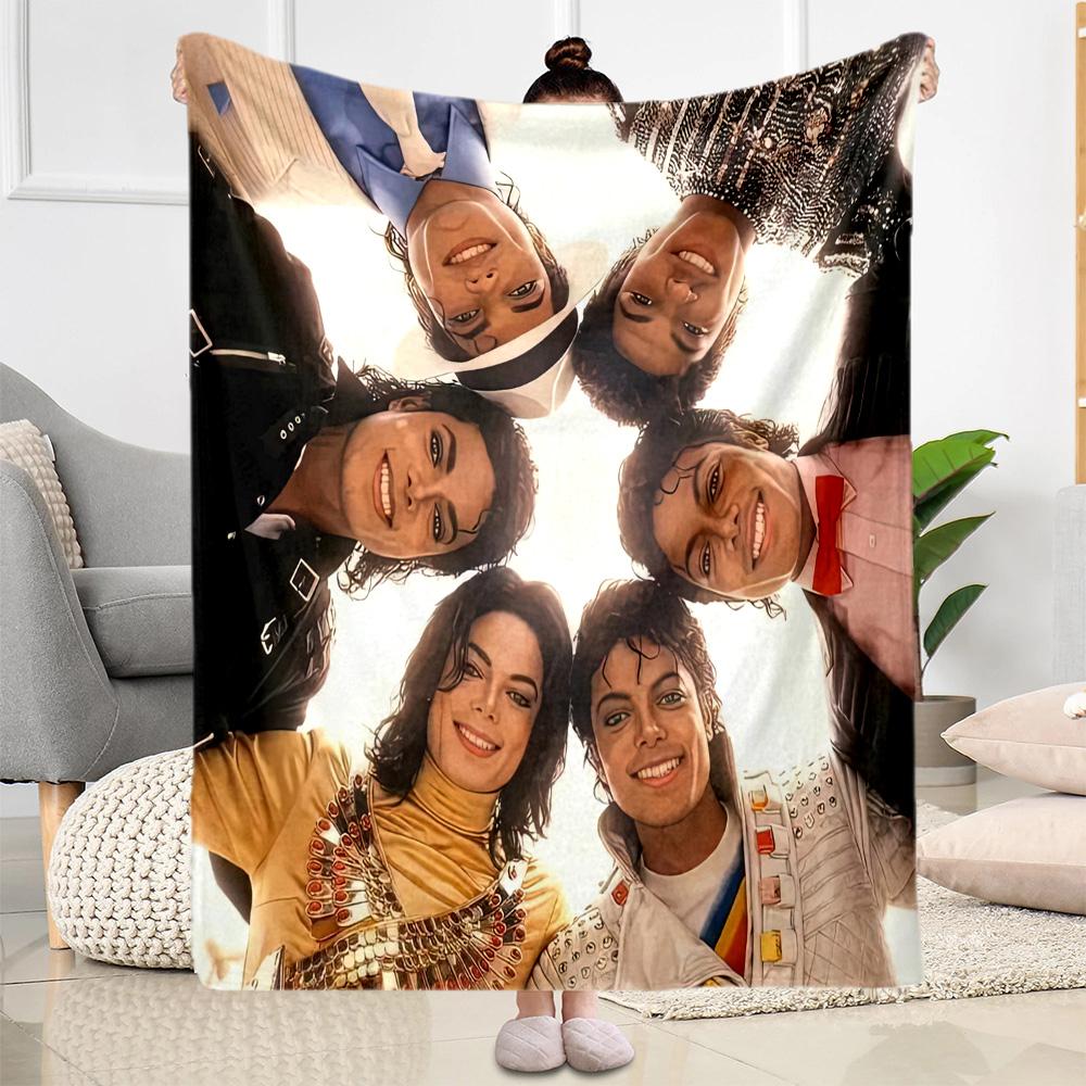 Michael Jackson 63 Blanket Warmthful Decor Great for Office Chair Office Picnics for All Seasons Digital Print Gift for Travel Home Birthdays