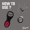 Teazers Cock & Ball Ring Prostate Vibrator With Remote Control