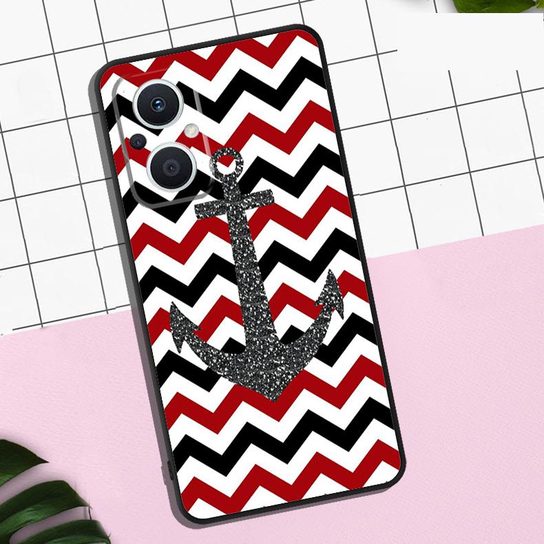 Nautical Anchor Boat Sea Case For OPPO Reno 13F 12F 11F 8T 7 8 10 11 12 13 Pro OPPO Find X8 X6 Pro X3 X5 Lite Cover