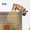 Handcrafted Wooden Dog Dachshund Door Topper, Cute Sign, Rustic Wall Art Decor Entryway Ornament for Front Porch, Indoor Outdoor Accent, Gift