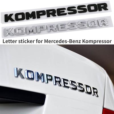 3D логотип ABS Kompressor с буквами для CE SLK 230 200 C230 C180 C200, эмблема багажника автомобиля, наклейка Kompressor, аксессуары