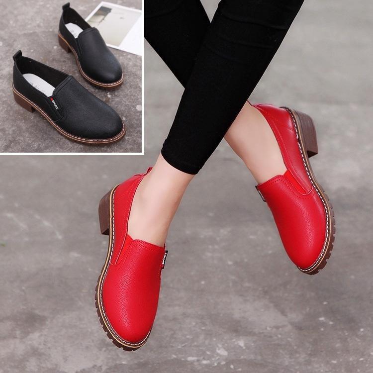 Durable Fashion Women Flat Shoes Oxford Shoes Genuine Leather Shoes Wonderful
